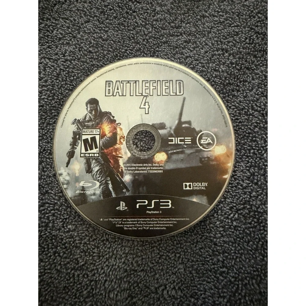 Battlefield 4 (Sony PlayStation 3, 2013) Disc only,‎ no case